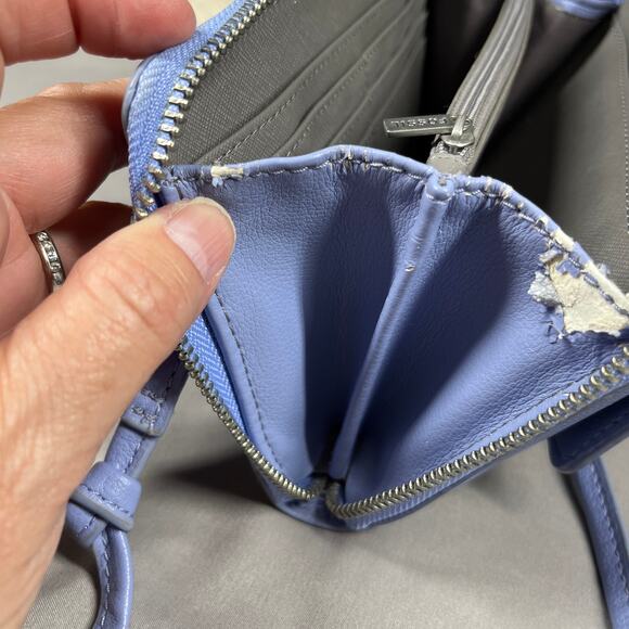 Fossil Faye String Wallet Crossbody Lavender with Removable Crossbody Strap - Picture 14 of 15